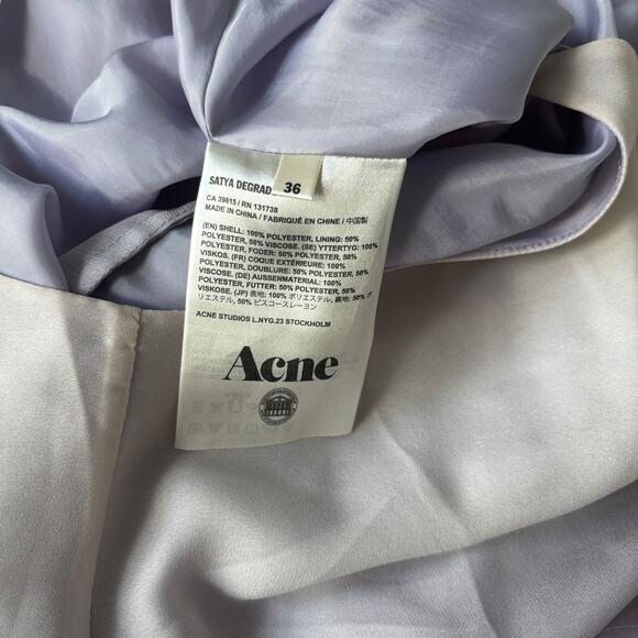 Acne Studios Y2K Ombre Slip Midi Dress - Pink Beige Minimalist 2000s - Picture 5 of 5